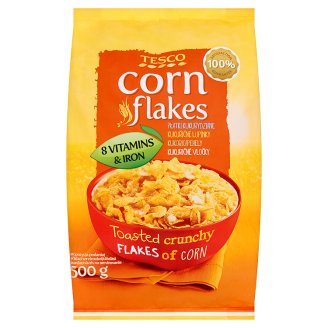 Tesco Corn Flakes Płatki kukurydziane 500 g