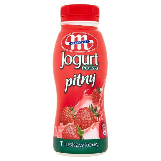 Mlekovita Jogurt Polski pitny truskawkowy 250 g