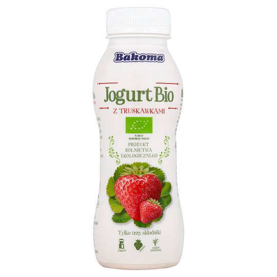 Bakoma Jogurt Bio z truskawkami 230 g