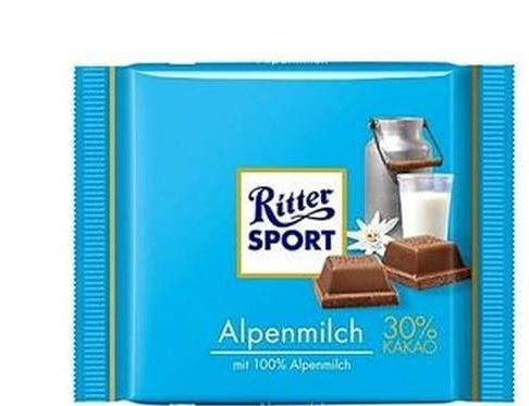 Ritter Sport Czekolada mleczna alpejska 100 g
