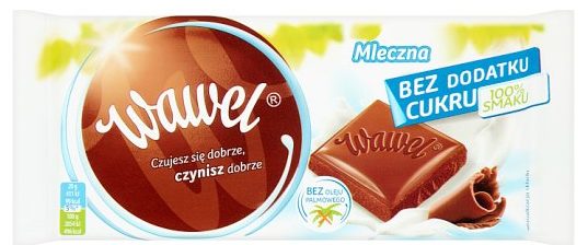 czekolada mleczna bez cukru