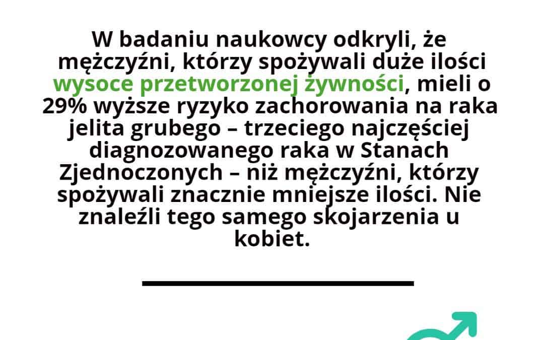 Mężczyźni a żywność wysokoprzetworzona