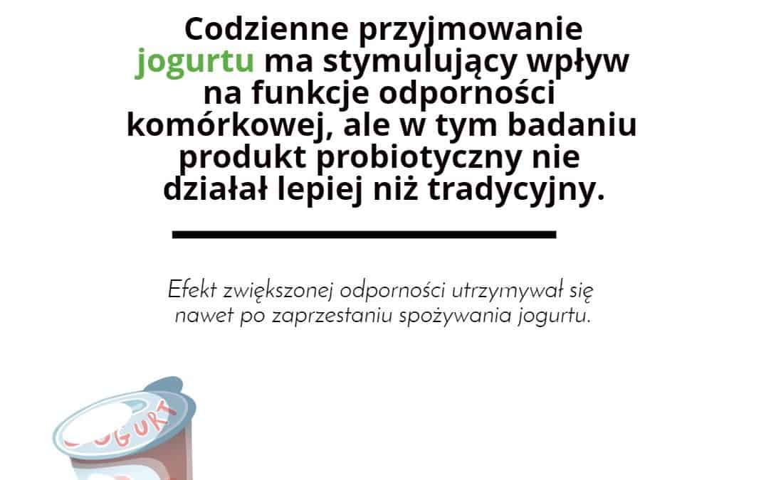 Jogurt naturalny sprzyja wzmocnieniu odporności